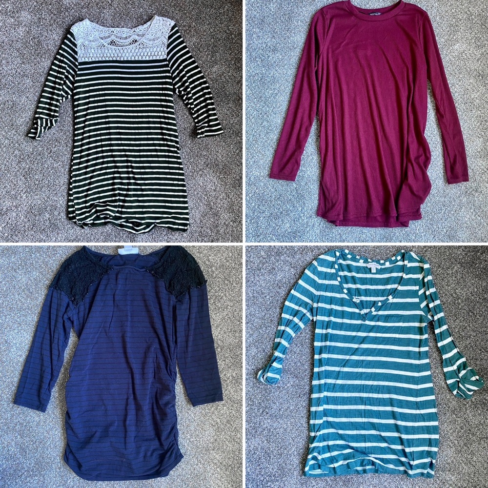Lot of 4 maternity tops